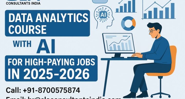Data Analytics Course in Delhi with Free Python+SAS by SLA Institute in Delhi, NCR, Sales Analyst Certification [100% Placement, Learn New Skill of ’26] get IBM Data Science Professional Training, ​